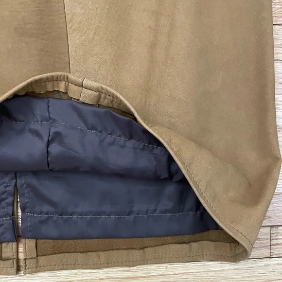 Vintage Tan Leather Skirt - Picture 6 of 13